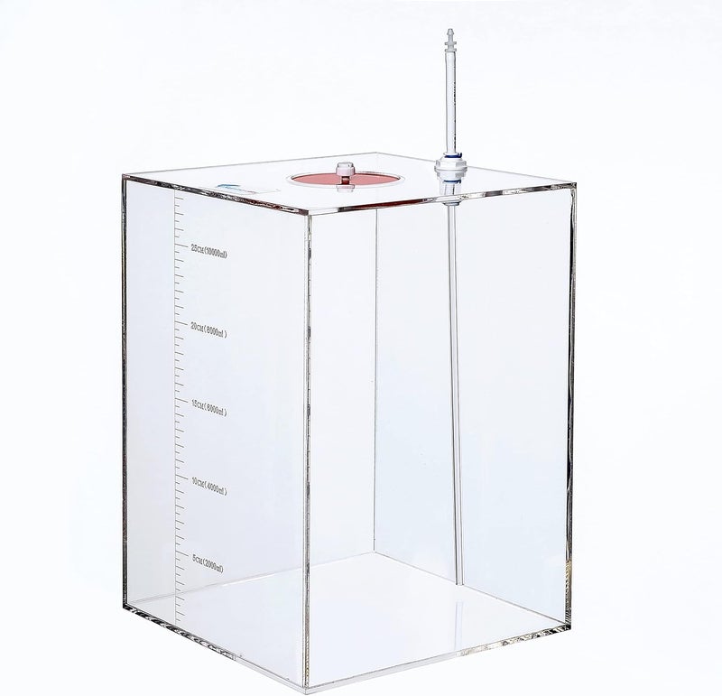 DHAO Acryli Made Liquid Storage Bucket 2.6 Gallons, Working with Dosing Pump,Auto Top Off System Reservoir Container - Image 2